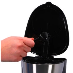 Inventum Koffiezetter 1.25l Zwart/rvs 10 Kopjes -Koffie Kortings Winkel 101 0855 4 1