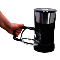 Inventum Koffiezetter 1.25l Zwart/rvs 10 Kopjes -Koffie Kortings Winkel 101 0855 5 1