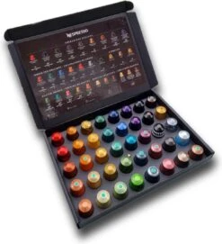 Koffie Proeverij Pakket Groot 40 Stuks Verschillende Smaken Met Mystery Card 'Get Well Soon' Met Persoonlijke (video) Boodschap | Verjaardag | Sinterklaas | Kerstpakket | Vaderdag | Moederdag | Jubileum | Valentijnsdag -Koffie Kortings Winkel 1093x1200 1