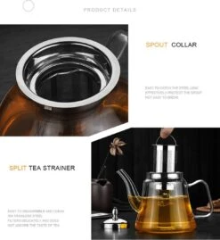 SensaHome - Infuser Theekan/Theepot - Transparant - Glas -Koffie Kortings Winkel 1100x1200 1