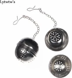 *** 2x RVS Thee Ei – Theefilter Mannetje – Losse Theezeef – Infuser - Theemannetje – 2 Stuks - Van Heble® *** -Koffie Kortings Winkel 1114x1200