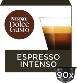 Nescafé Dolce Gusto Espresso Intenso Capsules - 90 Koffiecups -Koffie Kortings Winkel 1116x1200