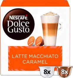 Nescafé Dolce Gusto Caramel Macchiato Capsules - 48 Koffiecups -Koffie Kortings Winkel 1122x1200 2