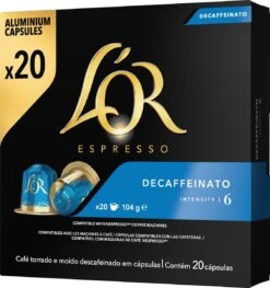 L'OR Espresso Decaffeinato (6) - 10 X 20 Koffiecups -Koffie Kortings Winkel 1128x1200 1