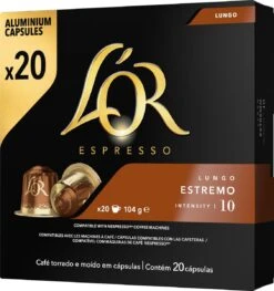 L'OR Lungo Estremo (10) - 10 X 20 Koffiecups -Koffie Kortings Winkel 1128x1200 4