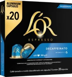 L'OR Espresso Decaffeinato (6) - 10 X 20 Koffiecups -Koffie Kortings Winkel 1129x1200 2