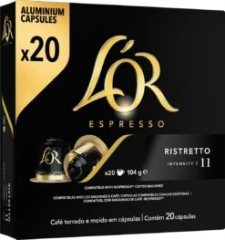 L'OR Espresso Ristretto Koffiecups - Intensiteit 11/12 - 10 X 20 Capsules -Koffie Kortings Winkel 1129x1200 4