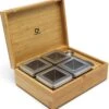 Bredemeijer - Theedoos Naturel Bamboe +4 Blikjes +lepel -Koffie Kortings Winkel 1142x1200