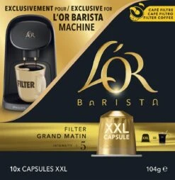 L'OR BARISTA XXL Filter Grand Matin (5) - 5 X 10 Koffiecups -Koffie Kortings Winkel 1169x1200