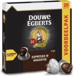 Douwe Egberts Espresso Krachtig Koffiecups - Intensiteit 10/12 - 10 X 20 Capsules -Koffie Kortings Winkel 1171x1200 1