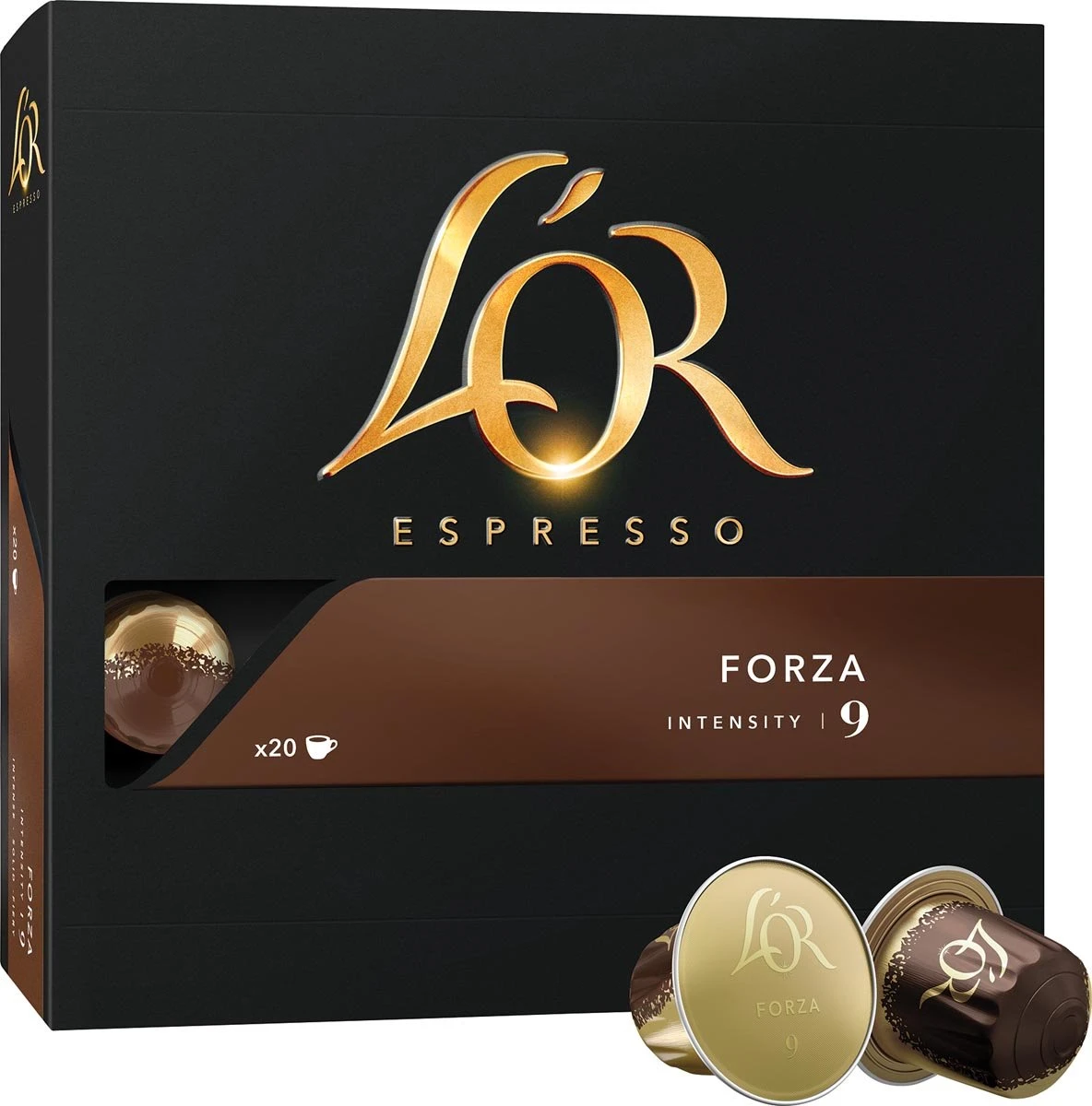 Koffiecups L'or Espresso Forza 20st 3 Koffiecups L'or Espresso Forza 20st