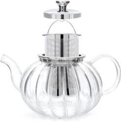 Glazen Theepot Met Filter (RVS) - 1.2 Liter - Pompoen Design - Thee Infuser – Borosilicaat – Anti-druppel Tuit 8 Glazen Theepot Met Filter (RVS) - 1.2 Liter - Pompoen Design - Thee Infuser – Borosilicaat – Anti-druppel Tuit -Koffie Kortings Winkel 1191x1200 2