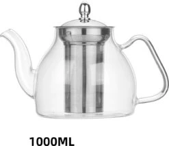 SensaHome - Infuser Theekan/Theepot - Transparant - Glas -Koffie Kortings Winkel 1200x1033 1