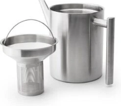 Bredemeijer - Theepot Minuet Cylindre 1,2L Mat Dubbelwandig -Koffie Kortings Winkel 1200x1051 1