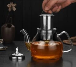 SensaHome - Infuser Theekan/Theepot - Transparant - Glas -Koffie Kortings Winkel 1200x1059