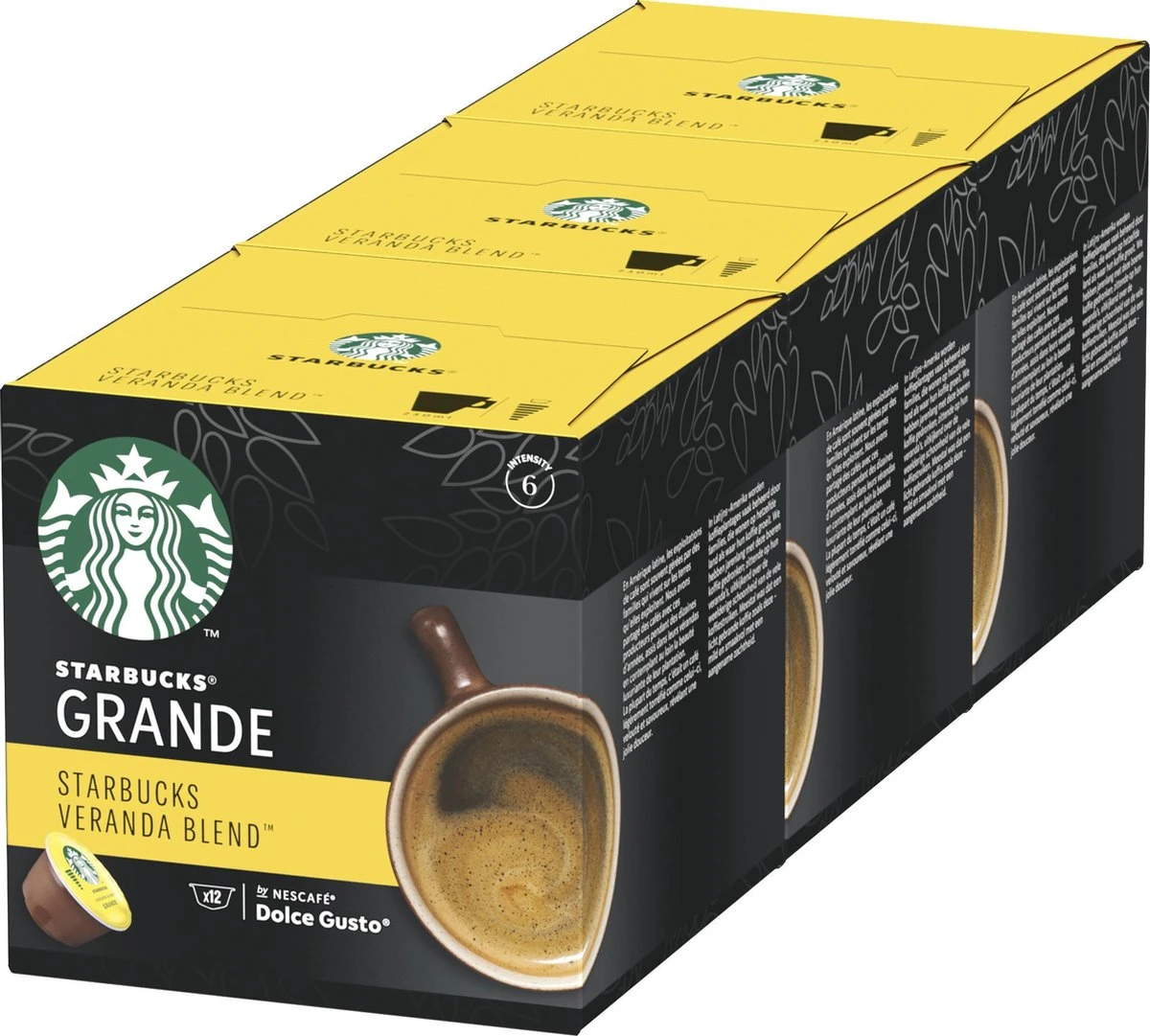 Starbucks By Dolce Gusto Capsules Veranda Grande Blonde Roast - 36 Koffiecups 3 Starbucks By Dolce Gusto Capsules Veranda Grande Blonde Roast - 36 Koffiecups