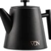 VDN RVS Theepot Dubbelwandig Met Filter - Zwarte Theekan 1 Liter - 902 -Koffie Kortings Winkel 1200x1082 2