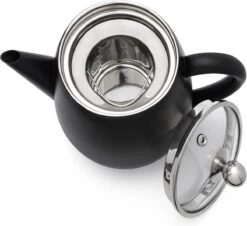 Bredemeijer - Theepot Duet Eva 1,1L Mat Zwart Met Filter - - Dubbelwandig -Koffie Kortings Winkel 1200x1100 5