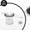 Bar Essentials® Theezeef Met Inklapbare Handgreepjes én Lekplaatje (set Van 2) - Fijnmazig Theefilter Voor Losse Thee - Theezeefjes Voor Losse Thee RVS - Theefilter Voor Losse Thee - Theezeef - Theefilter RVS -Koffie Kortings Winkel 1200x1142 3