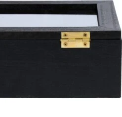 CasaLupo Theedoos Zwart 6-vaks - Met Fluweel - 24 X 16 Cm -Koffie Kortings Winkel 1200x1152 1