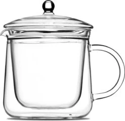 Vatten® Premium Glazen Theepot - 700ml - Dubbelwandig - Anti-drup - Transparant -Koffie Kortings Winkel 1200x1160 3