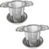 Merkloos ARELO Theezeef Met Uitlekschaaltje - RVS - 2 Stuks -Koffie Kortings Winkel 1200x1171 5