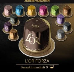 L'OR Espresso Forza Koffiecups - Intensiteit 9/12 - 10 X 10 Capsules 21 L'OR Espresso Forza Koffiecups - Intensiteit 9/12 - 10 X 10 Capsules -Koffie Kortings Winkel 1200x1173 1