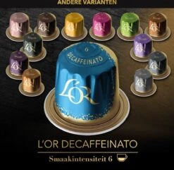 L'OR Espresso Decaffeinato Koffiecups - Intensiteit 6/12 - 10 X 10 Capsules -Koffie Kortings Winkel 1200x1173 11