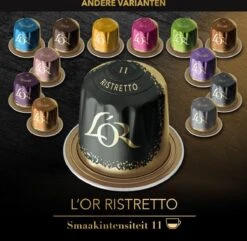 L'OR Espresso Ristretto Koffiecups - Intensiteit 11/12 - 4 X 40 Capsules -Koffie Kortings Winkel 1200x1173 15