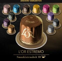 L'OR Lungo Estremo Koffiecups - Intensiteit 10/12 - 10 X 10 Capsules 23 L'OR Lungo Estremo Koffiecups - Intensiteit 10/12 - 10 X 10 Capsules -Koffie Kortings Winkel 1200x1173 5
