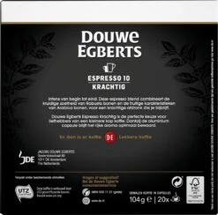 Douwe Egberts Espresso Krachtig Koffiecups - Intensiteit 10/12 - 10 X 20 Capsules -Koffie Kortings Winkel 1200x1184 3