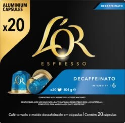 L'OR Espresso Decaffeinato (6) - 10 X 20 Koffiecups -Koffie Kortings Winkel 1200x1187 4