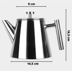 Castagnola Theepot Met Filter – Theekan – Theepot Dubbelwandig – Theepot Roestvrijstaal – Hoogwaardig RVS – 1 Liter – 5 Kopjes Thee – Zilver Glans 14 Castagnola Theepot Met Filter – Theekan – Theepot Dubbelwandig – Theepot Roestvrijstaal – Hoogwaardig RVS – 1 Liter – 5 Kopjes Thee – Zilver Glans -Koffie Kortings Winkel 1200x1195 7