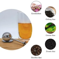 Blended Lifestyle® Theezeef Met Veer - Set Van 2 - Inclusief Lekplaatjes - Geschikt Voor Losse Kruiden -Koffie Kortings Winkel 1200x1197 14