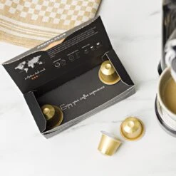 Aroma Club - Nespresso Compatible Capsules (120 St.) - No. 2 Smooth James - Intensiteit 3/5 - Espresso & Lungo - 100% Aluminium Koffiecups -Koffie Kortings Winkel 1200x1200 107