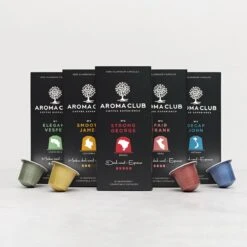 Aroma Club - Nespresso Compatible Capsules (120 St.) - No. 2 Smooth James - Intensiteit 3/5 - Espresso & Lungo - 100% Aluminium Koffiecups -Koffie Kortings Winkel 1200x1200 108