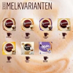 Senseo Cappuccino Koffiepads - 2/9 Intensiteit - 10 X 8 Pads -Koffie Kortings Winkel 1200x1200 251