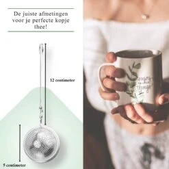 Theezeef Met Handvat Inclusief Lekplaatje - Set Van 2 Stuks - Thee Ei Voor Losse Thee - Theefilter Voor Losse Thee - Thee Infuser 15 Theezeef Met Handvat Inclusief Lekplaatje - Set Van 2 Stuks - Thee Ei Voor Losse Thee - Theefilter Voor Losse Thee - Thee Infuser -Koffie Kortings Winkel 1200x1200 340