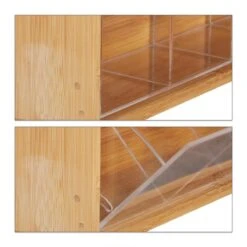 Relaxdays Theedoos 5 Vaks - Theekist - Theezakjeshouder - Bamboe - Voor Ca. 10 Theezakjes 18 Relaxdays Theedoos 5 Vaks - Theekist - Theezakjeshouder - Bamboe - Voor Ca. 10 Theezakjes -Koffie Kortings Winkel 1200x1200 382