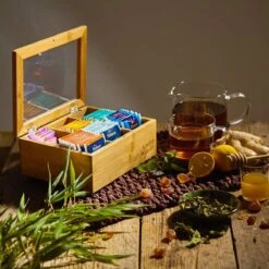 Bambuswald© Houten Theedoos Met 6 Vakken Gemaakt Van 100% Duurzame Bamboe 25 Bambuswald© Houten Theedoos Met 6 Vakken Gemaakt Van 100% Duurzame Bamboe -Koffie Kortings Winkel 1200x1200 399