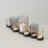 Theelichthouder Zwart Metaal / Glas. Set Van 9 -Koffie Kortings Winkel 1200x1200 405