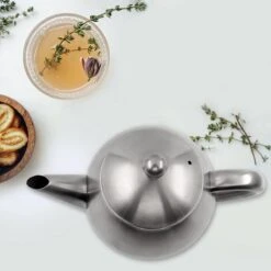 Vaja Valerie - Theepot Met Filter - Dubbelwandig - RVS - 1.2L -Koffie Kortings Winkel 1200x1200 476