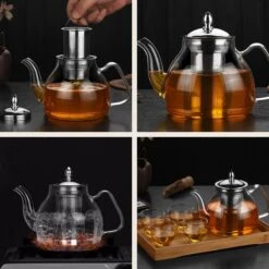 SensaHome - Infuser Theekan/Theepot - Transparant - Glas -Koffie Kortings Winkel 1200x1200 483