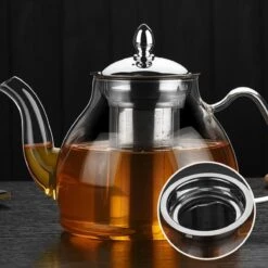 SensaHome - Infuser Theekan/Theepot - Transparant - Glas -Koffie Kortings Winkel 1200x1200 487