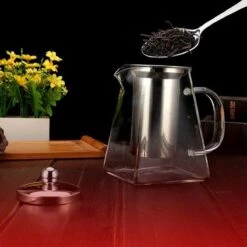 Procidi® Glazen Theepot Met Filter - Theekan Met Infuser - Dubbelwandig Borosilicaat Glas - Thee Thermoskan - Koffiekan 950 ML - Teapot -Koffie Kortings Winkel 1200x1200 523