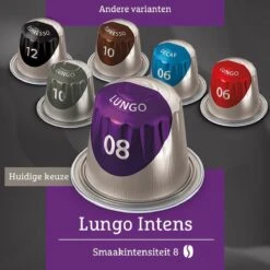 Douwe Egberts Lungo Intens (8) - 5 X 40 Koffiecups -Koffie Kortings Winkel 1200x1200 55