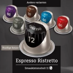 Douwe Egberts Espresso Ristretto (12) - 10 X 20 Koffiecups -Koffie Kortings Winkel 1200x1200 61