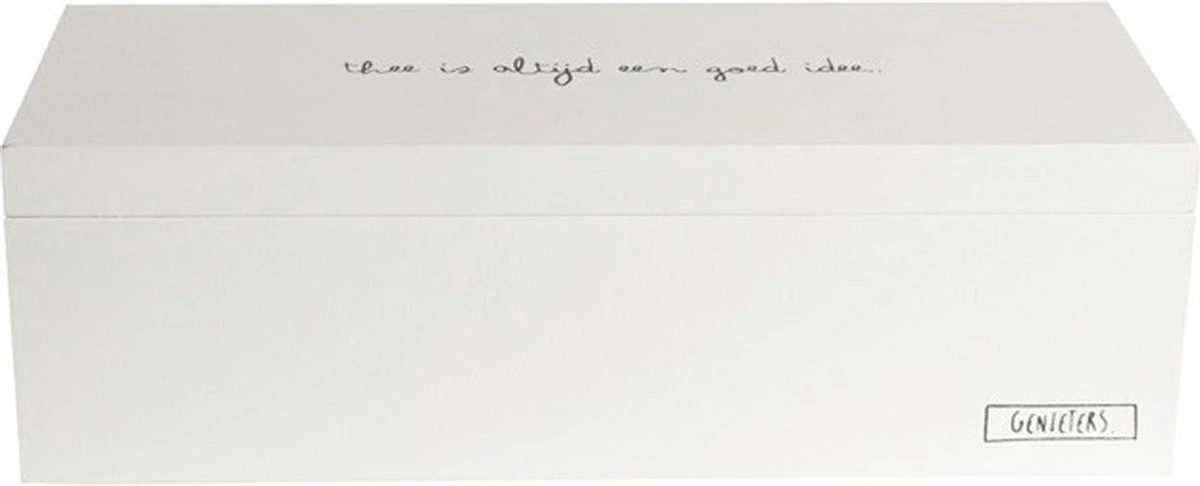 Merkloos Witte Houten Theedoos 9-vaks 23 Cm - Theedozen/theekisten Van Hout 23 Cm 5 Merkloos Witte Houten Theedoos 9-vaks 23 Cm - Theedozen/theekisten Van Hout 23 Cm - Afbeelding 3