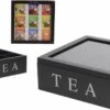 Theedoos Theekist 9-vaks Zwart -Koffie Kortings Winkel 1200x643 2