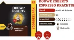 Douwe Egberts Espresso Krachtig Koffiecups - Intensiteit 10/12 - 10 X 20 Capsules -Koffie Kortings Winkel 1200x654